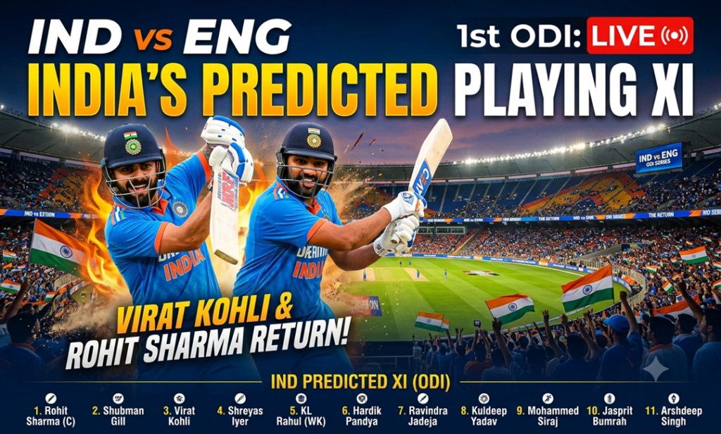 IND vs ENG 1st ODI