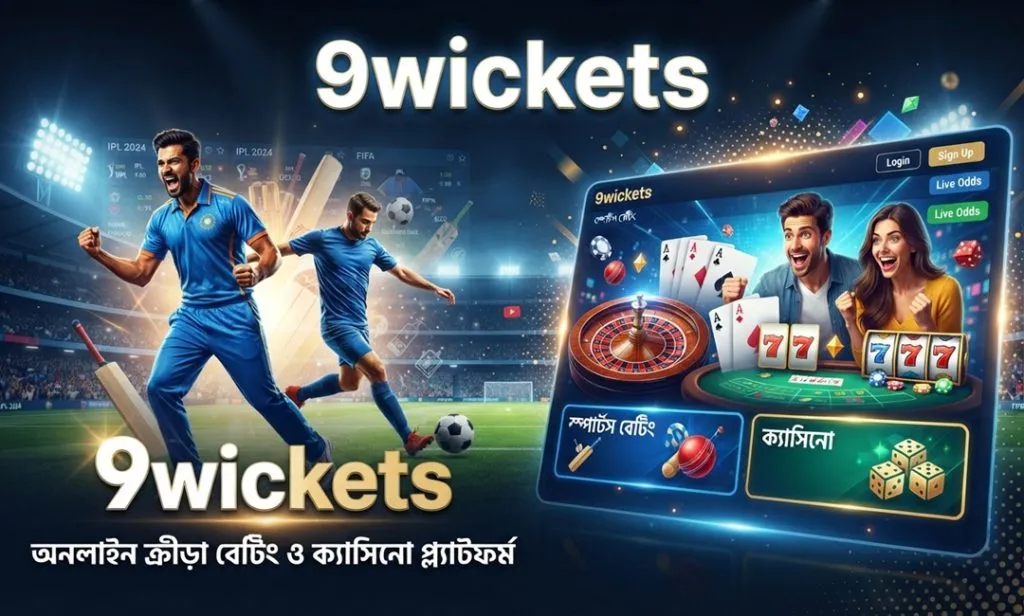 9wickets অনলাইন ক্রীড়া বেটিং ও ক্যাসিনো প্ল্যাটফর্ম